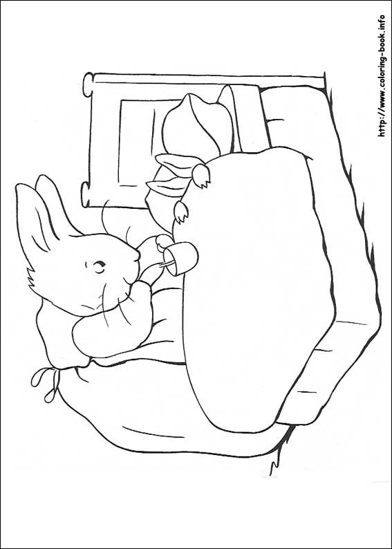 Peter Rabbit coloring picture